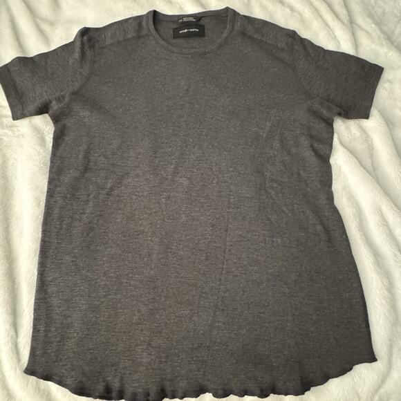 Wings And Horns Men’s Large Gray Short Sleeve Shirt Made In Canada - Picture 1 of 3